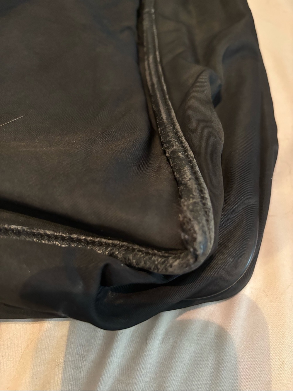 Authentic Vintage Prada Black Tessuto Nylon Double Buckle Messenger Bag - Picture 3 of 16